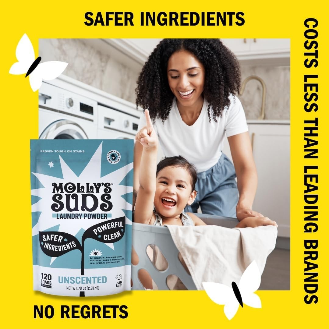 Molly’s Suds Original Laundry Detergent Powder | Clean Laundry Detergent Powder