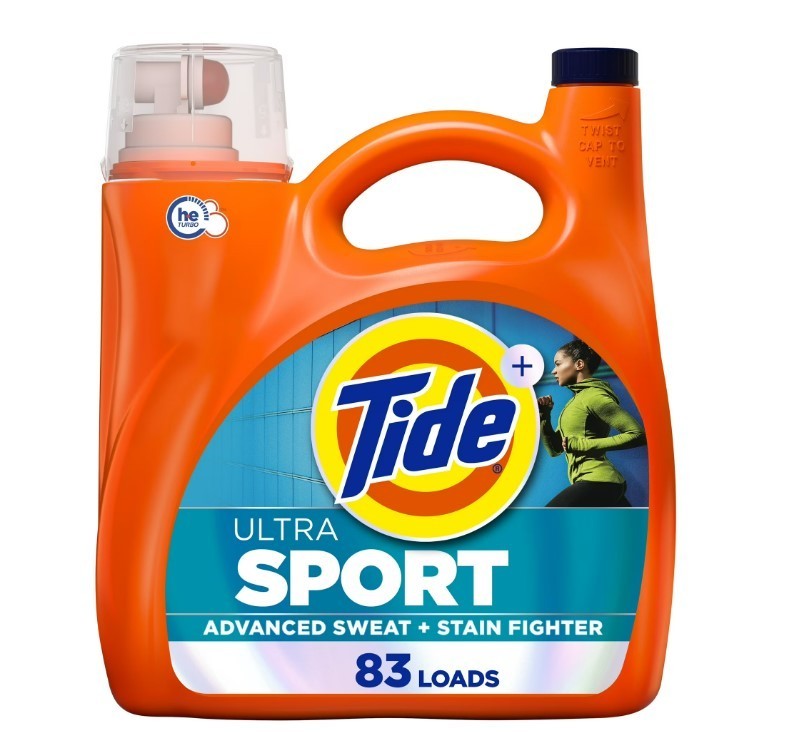 [BIG SALE] Tide HE Sport Laundry Detergent Liquid 117 fl oz 83 Loads