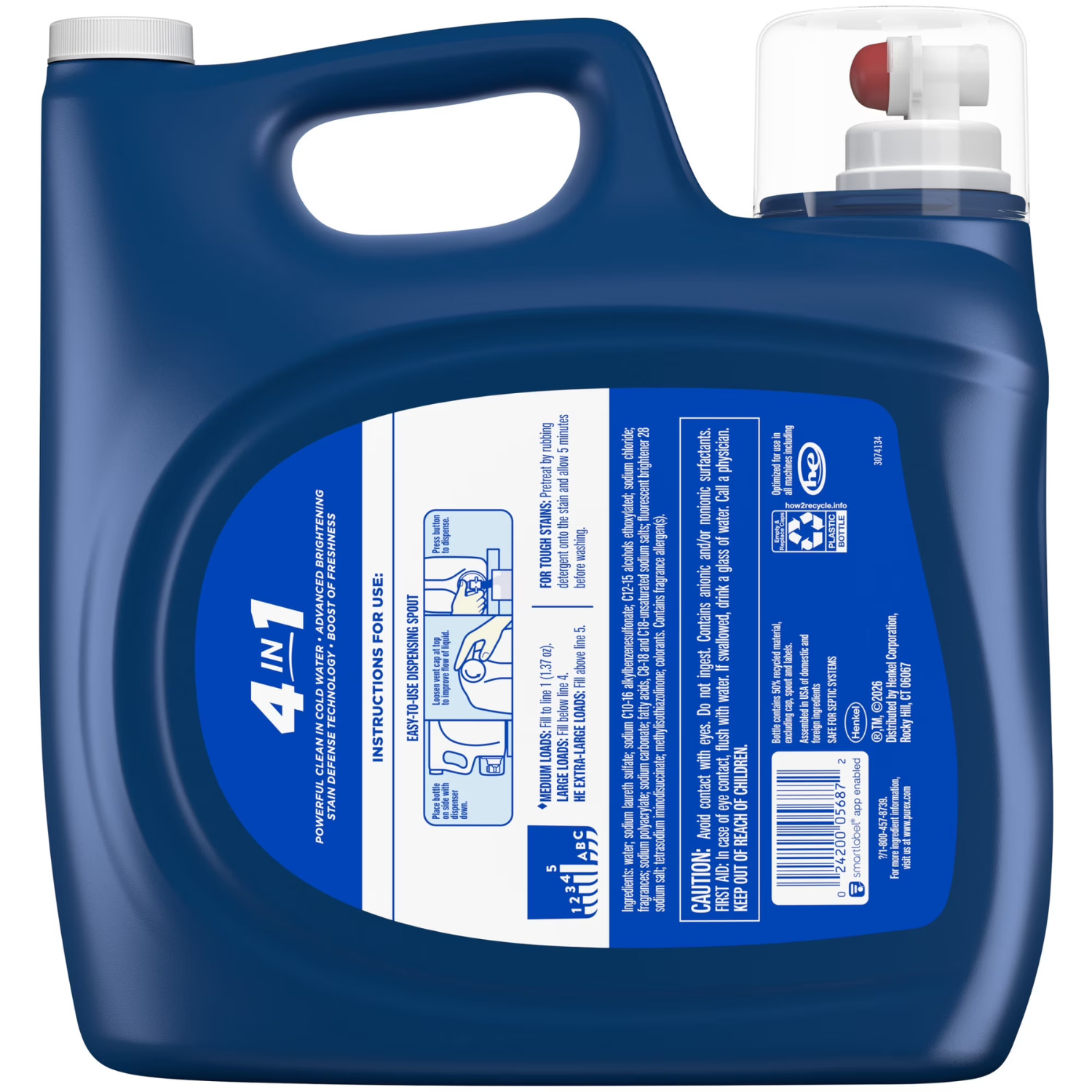 Purex Advanced Oxi with Odor Fighter Liquid Detergent 199 fl oz 145 Loads
