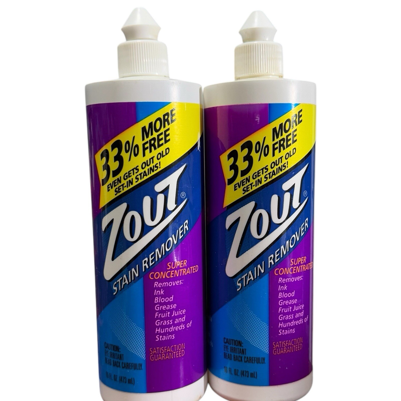 Zout Stain Remover Super Concentrated NOS Vintage Original Formula 2 16 oz HTF
