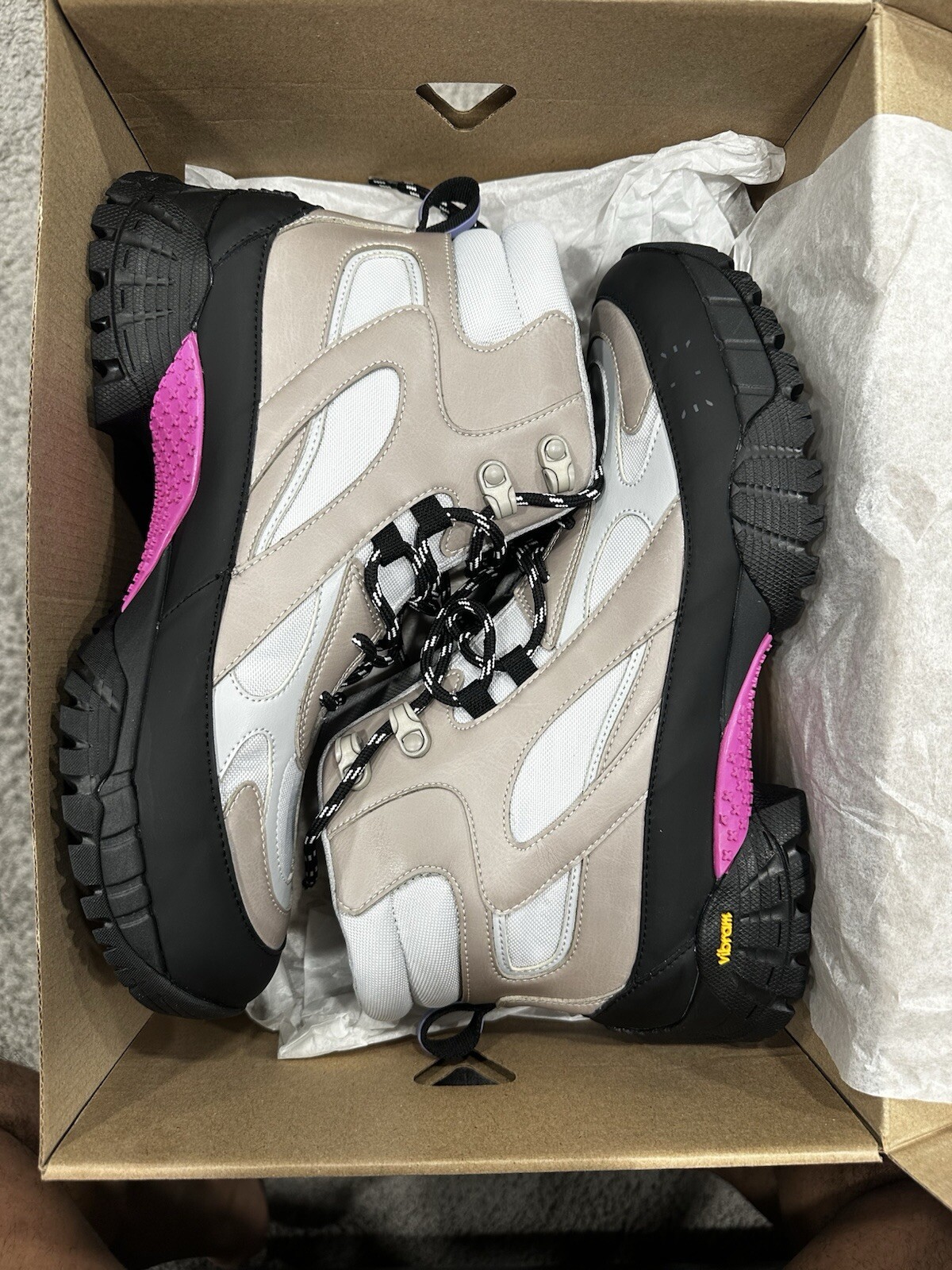 MCQ GR9 Alexander McQueen Grow – Up Boot, US 8.5M 10W, EU 41 Gray, MSRP$545