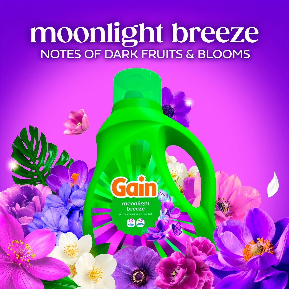 Gain Moonlight Breeze HE Deep Cleaning Concentrated Liquid 61 Loads – 81 fl oz