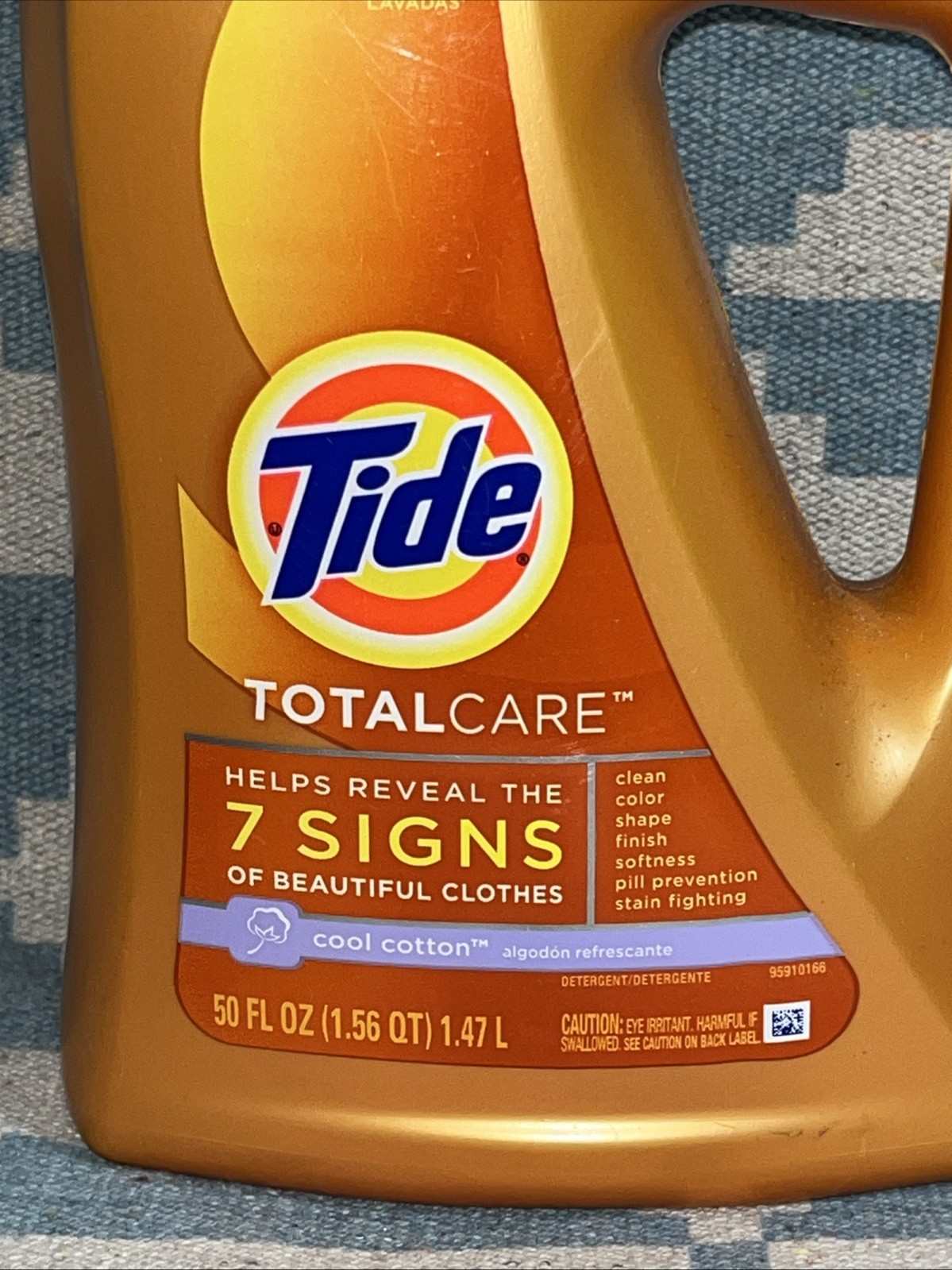 Tide Total Care Cool Cotton Laundry Detergent Cool Cotton 20 Loads 50oz New HTF