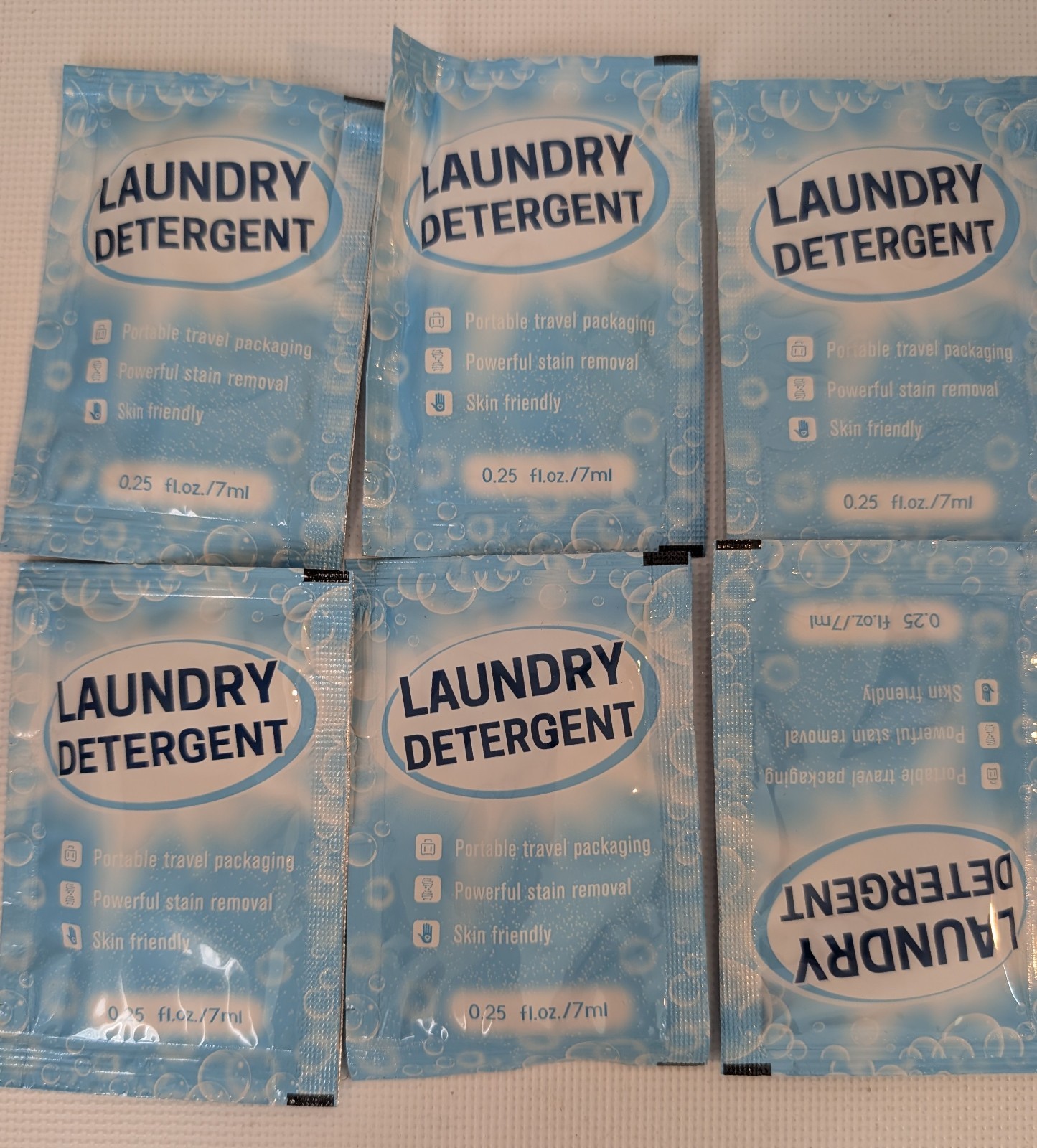 100 Pcs Individual Travel Laundry Detergent Bulk Travel Size Laundry Detergent