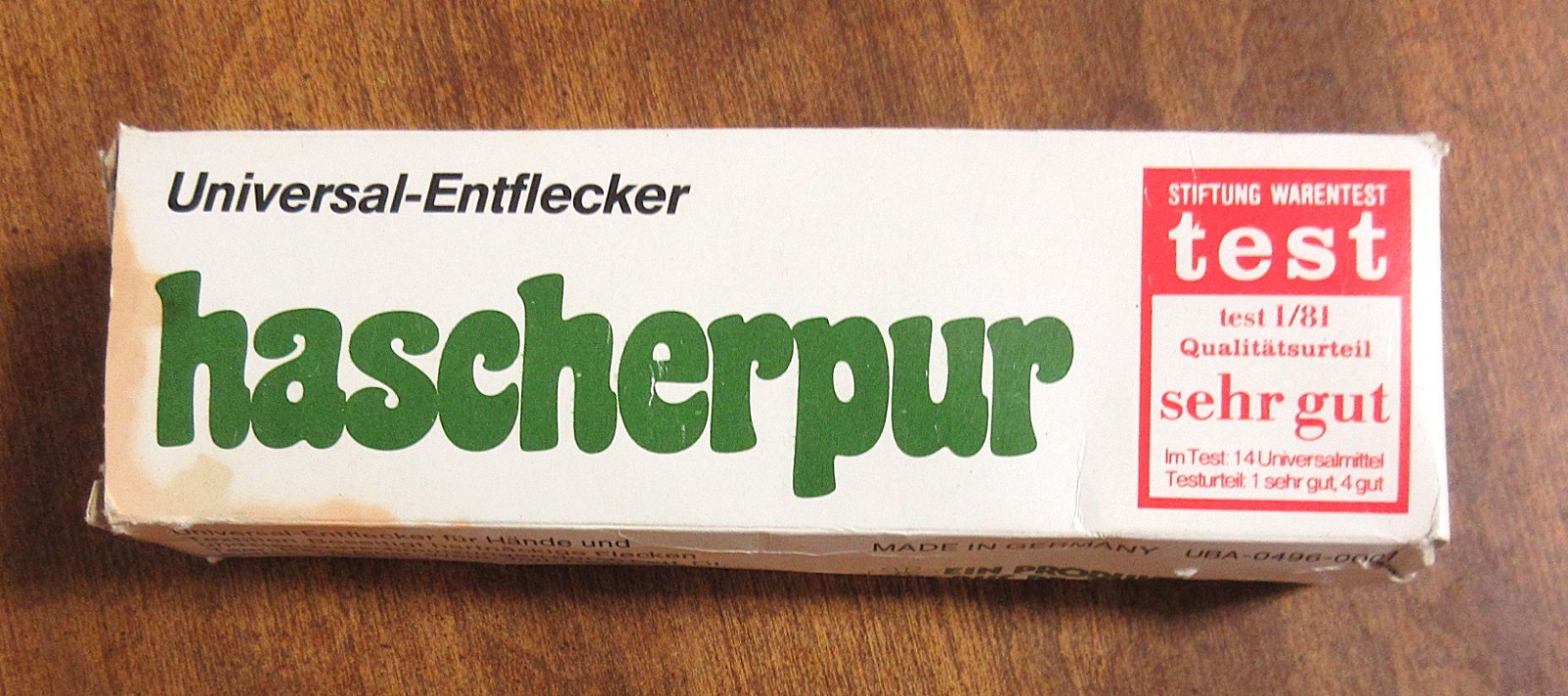 Hascherpur Universal Stain Remover Germany 100 ML Tube – Tube Unopened!