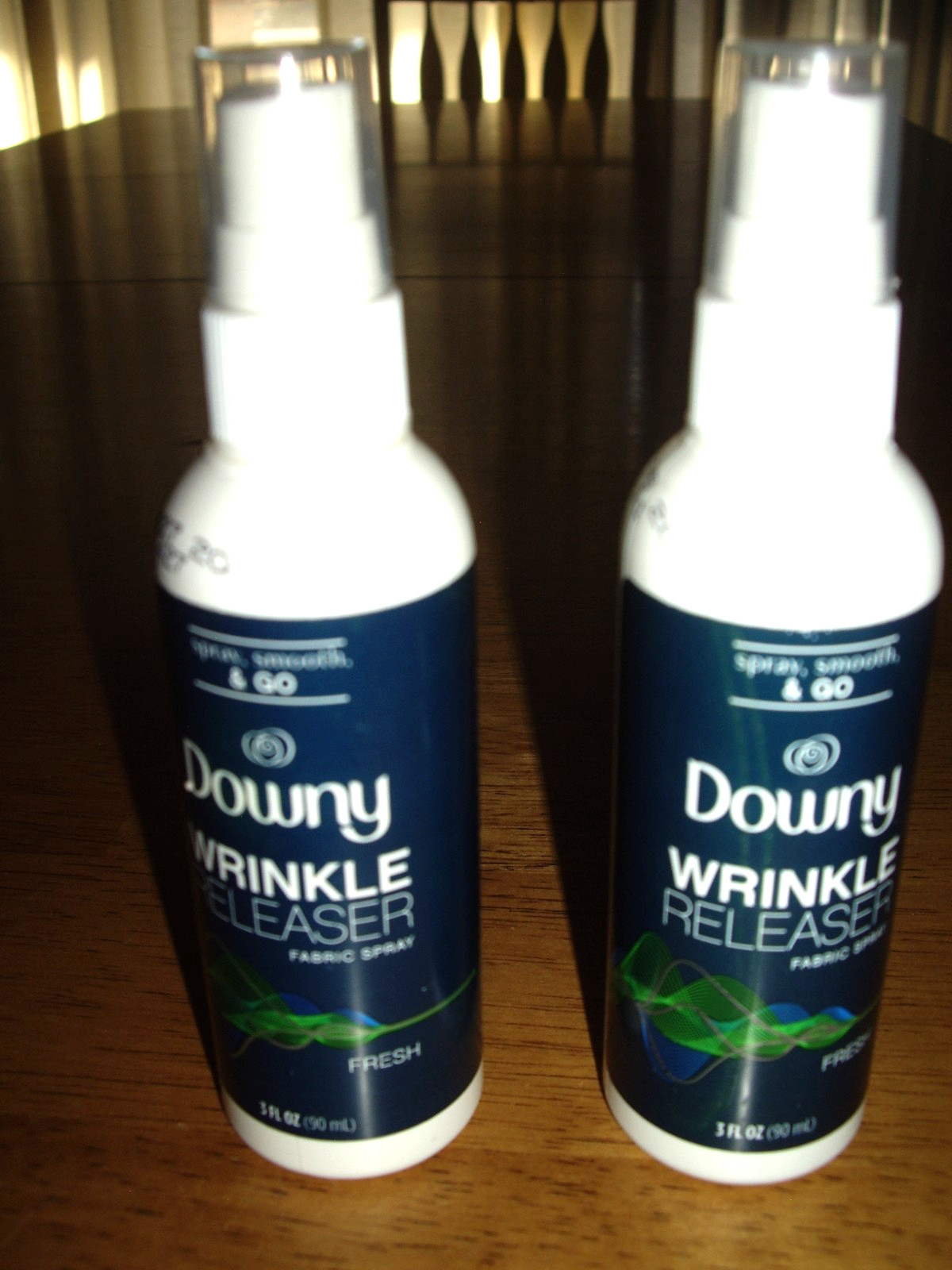 2 Ct Downy Wrinkle Releaser Refresher Fabric Spray Fresh Scent Travel Size 3oz