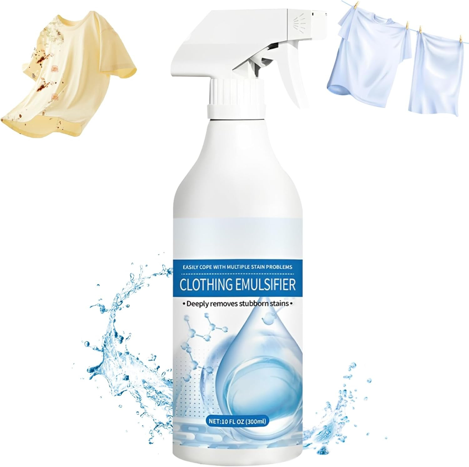 300Ml Cleanse Natural Clothing Emulsifier, Non Ionic Emulsifier Clothing Cleaner