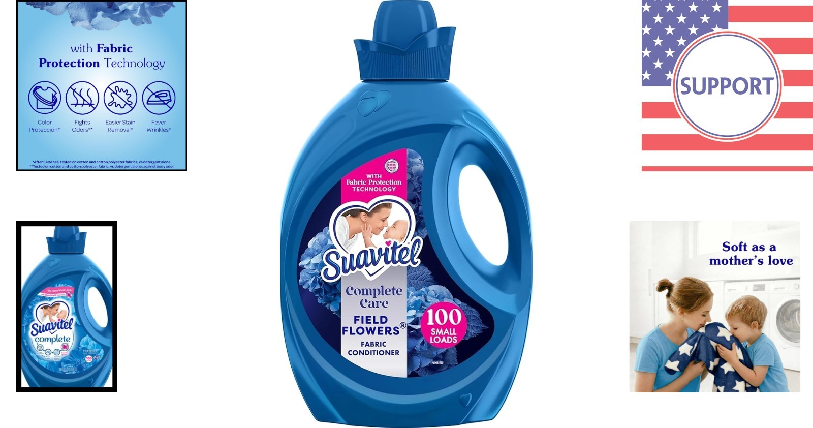 Complete Fabric Conditioner 100 Loads – HE Compatible, Fresh Field Flowers Scent