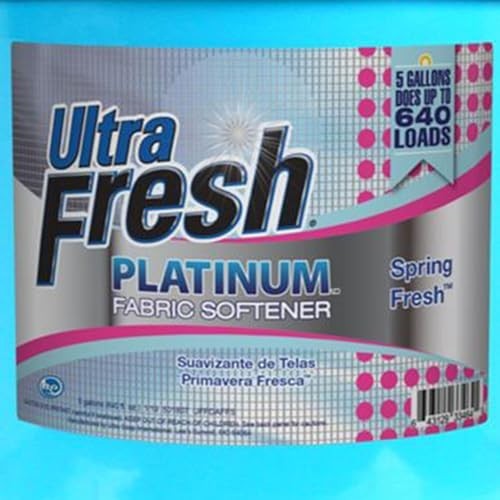 5 Gallon Liquid Fabric Softener for All Machines, 640 Loads, Fragrance & Dye Fre