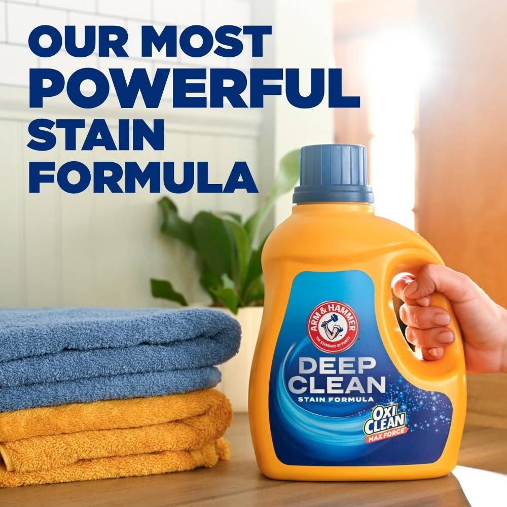 Plus OxiClean Max Force Deep Clean Stain Liquid Laundry Detergent, Sparkling