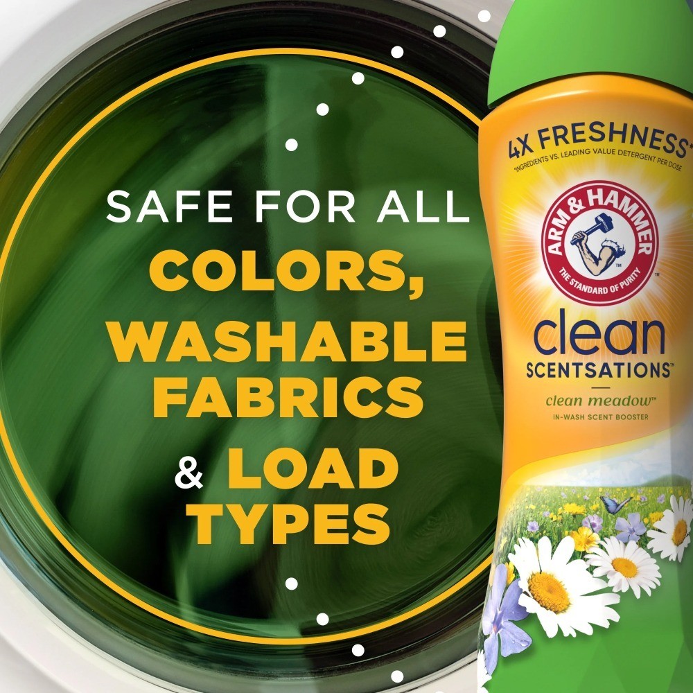 In-Wash Scent Booster Laundry Detergent Enhancer Clean Meadow Scent 24 Oz