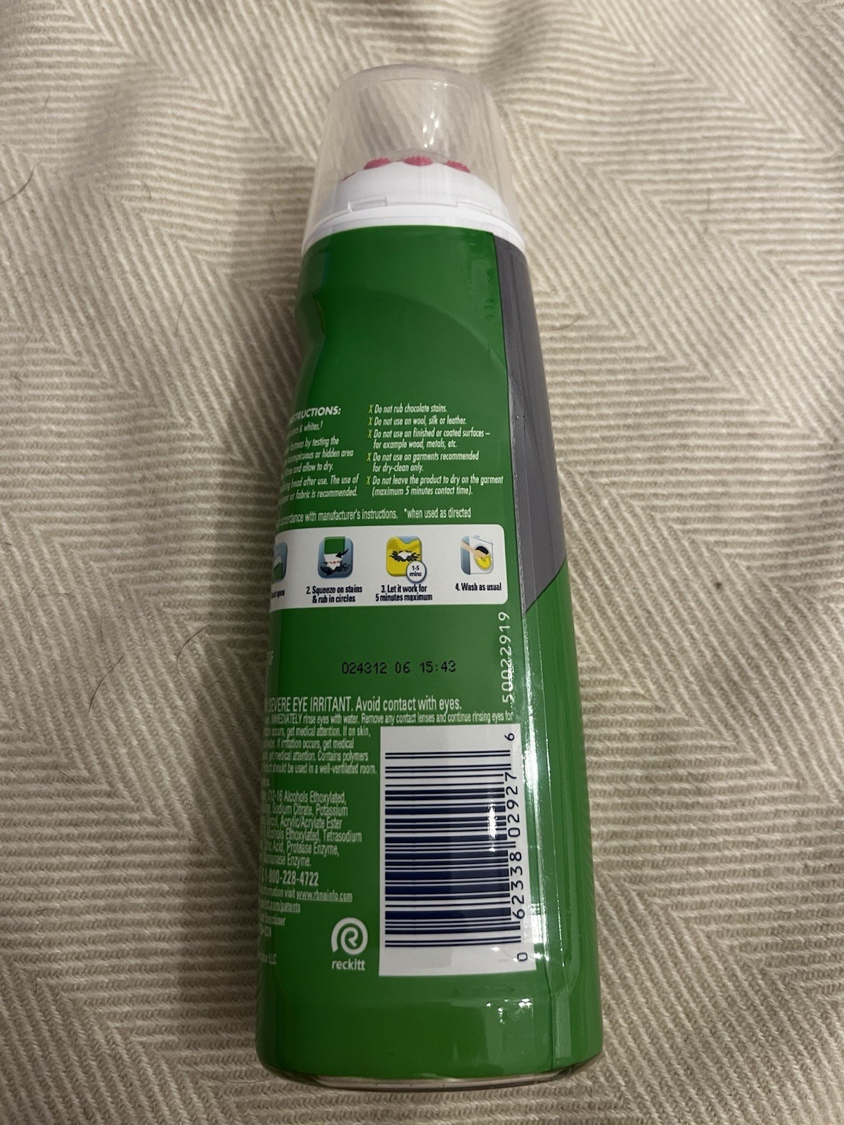 Spray ‘n Wash Max Gel Pre-Treat Laundry Stain Stick, 6.7 Fl Oz (Pack of 1)