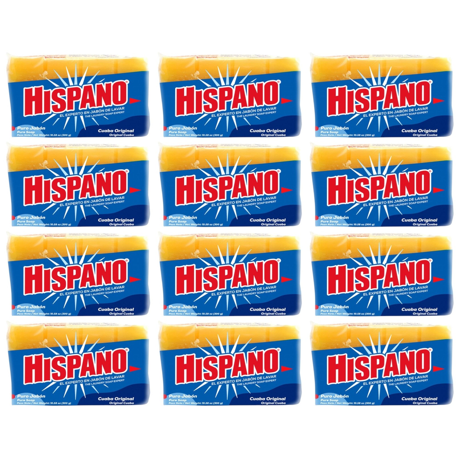 24 Count x Hispano Rectangle Bar Jabon Laundry Soap