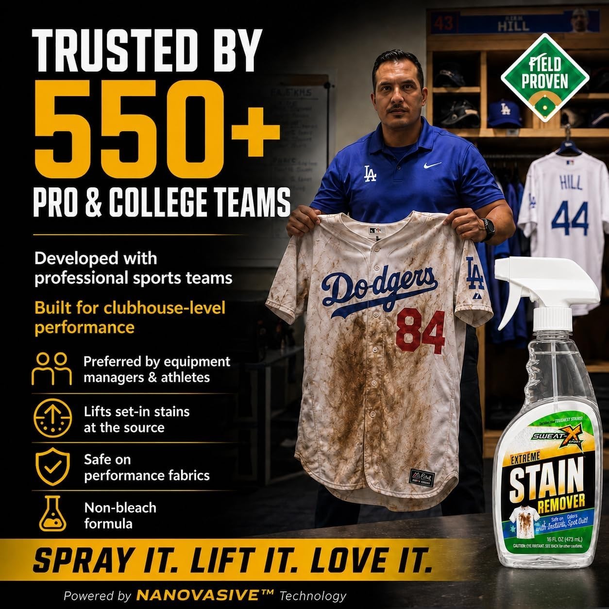 Powerful All-Purpose Stain Treater – 16 oz 2 Bottles, Biodegradable & Non-Toxic