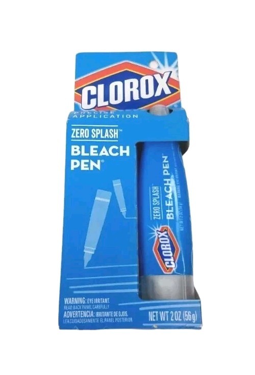 Clorox Bleach Pen Laundry Stain Remover Dual Tips Whites Zero No Splash Grout