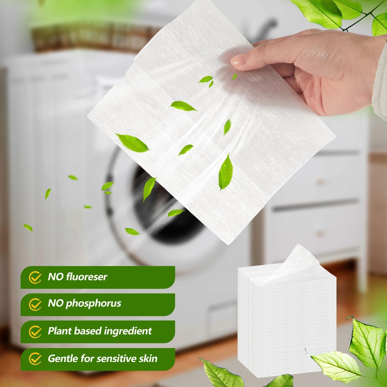 600 Count Unscented Dryer Sheets – Bulk Fabric Softener, Static Cling Remover, I