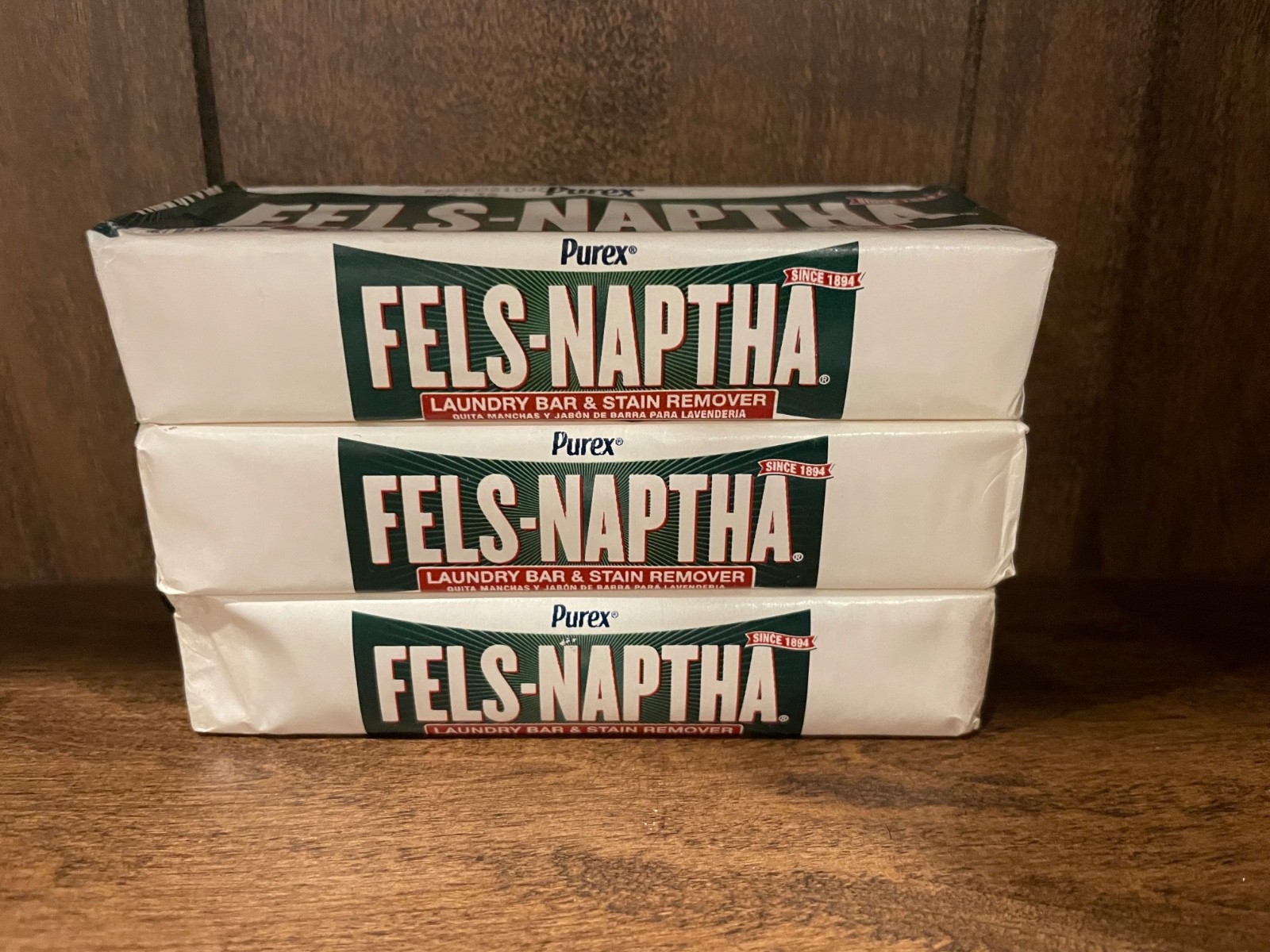 Purex Fels-Naptha Laundry Bar & Stain Remover (3 Pack)