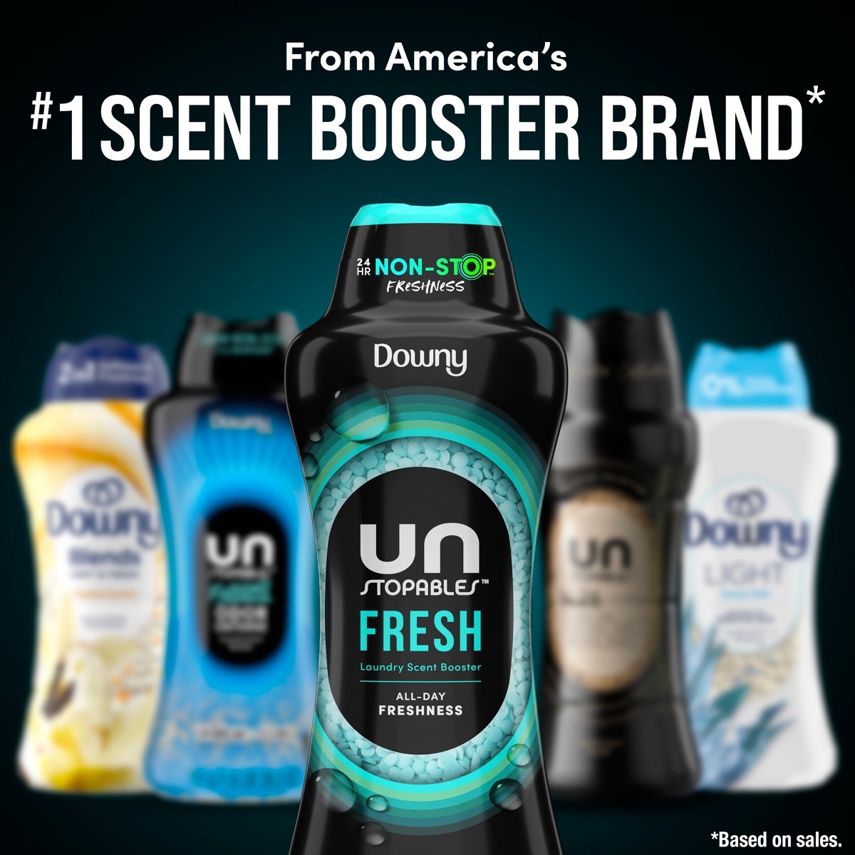 Downy Fresh Scent Unstopables In-Wash Laundry Scent Booster Beads – 18.2oz