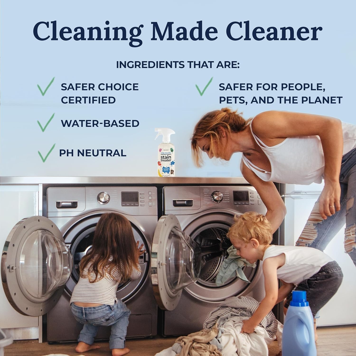 Stain Remover Spray 16oz Food Grease Coffee Baby Laundry Carpet Upholstery
