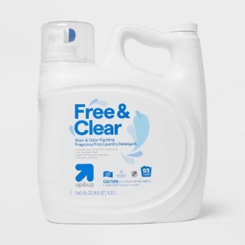 Free & Clear Unscented Liquid Laundry Detergent 93 Loads