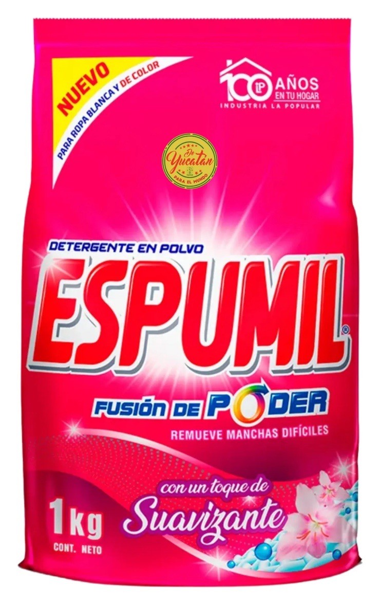 5 Pck Detergente En Polvo Espumil Floral Suavizante De 1kg C/U laundry Detergen
