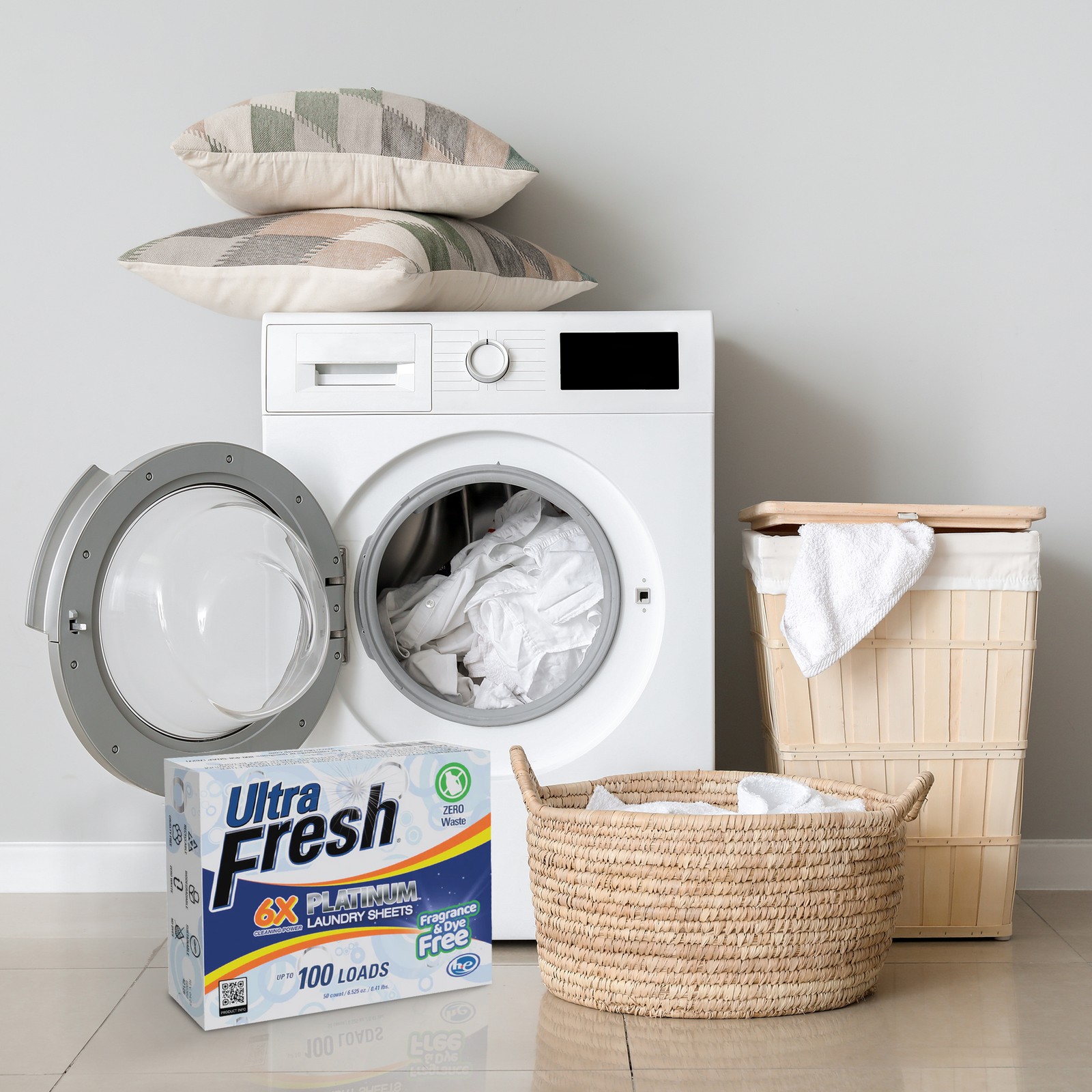 Ultra Fresh 6X Platinum 5 Gal Laundry Detergent & Platinum 6X Laundry Sheets