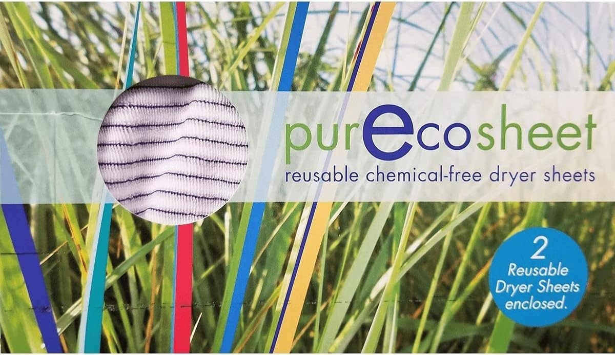 Purecosheet – Reusable Dryer Sheets | Cost effective (500+ loads), Chemical F…
