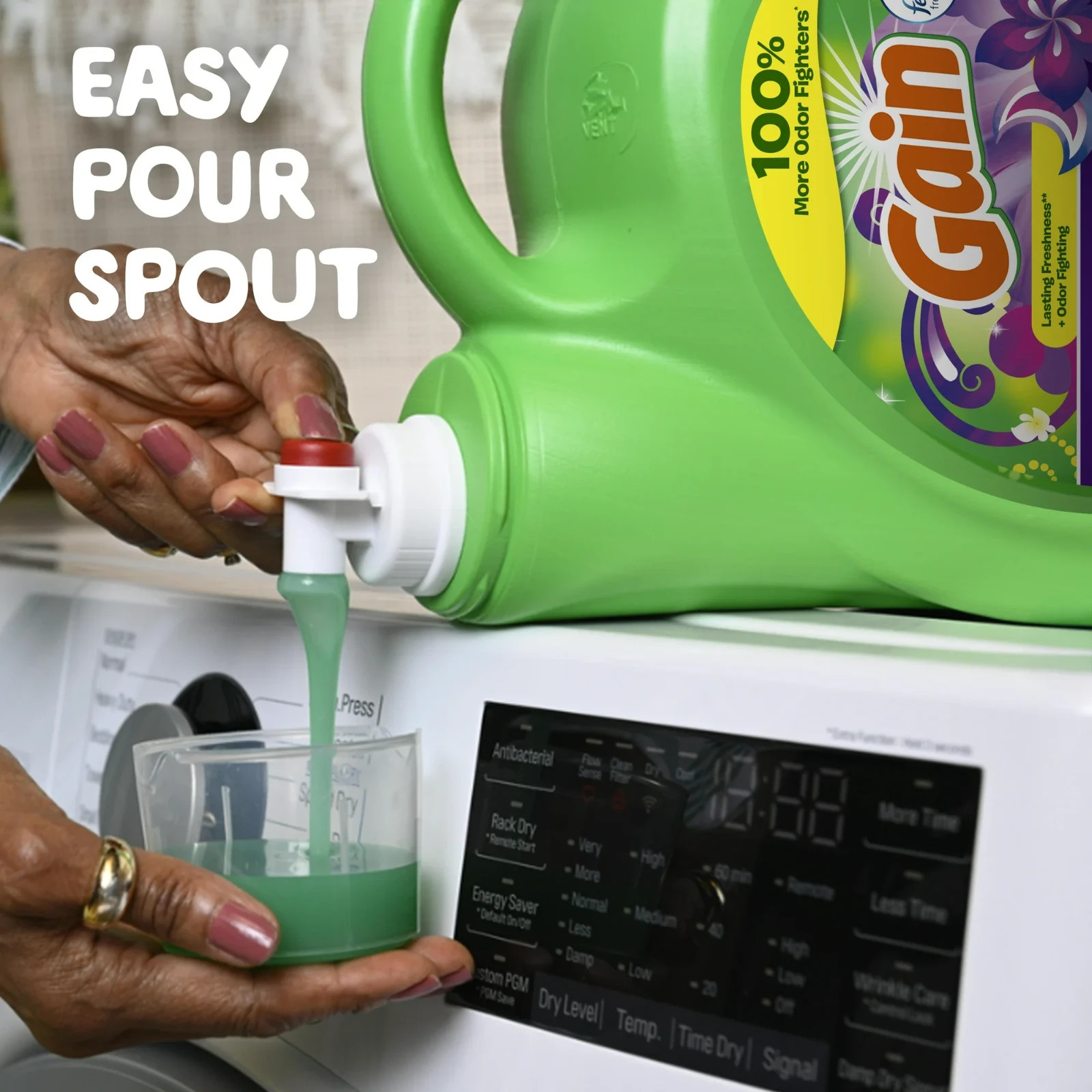 Gain Liquid Laundry Detergent, Moonlight Breeze Scent, 194 fl oz x 2 pack