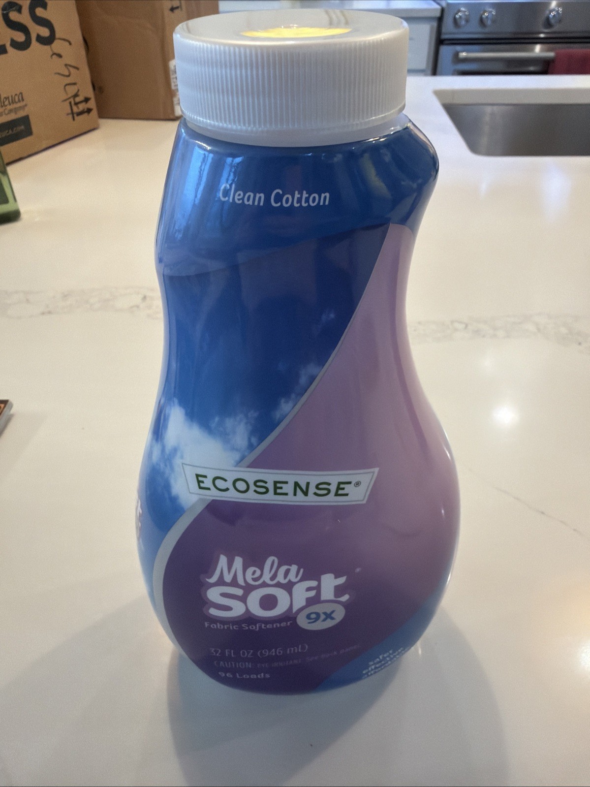 Melaleuca MelaSoft 9X Fabric Softener Clean Cotton Scent 32 oz-96 loads!