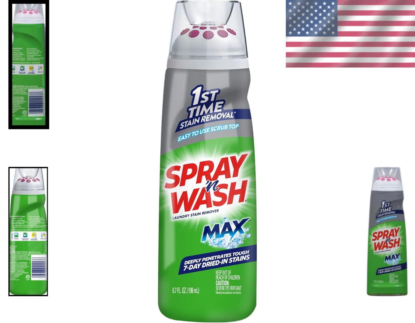 6.7 oz Max Gel Laundry Pre-Treat Stick – First-Time Stain Removal Formula