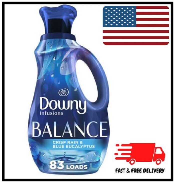 Downy Infusions Balance Fabric Conditioner, Crisp Rain & Blue Eucalyptus, 56 Oz.