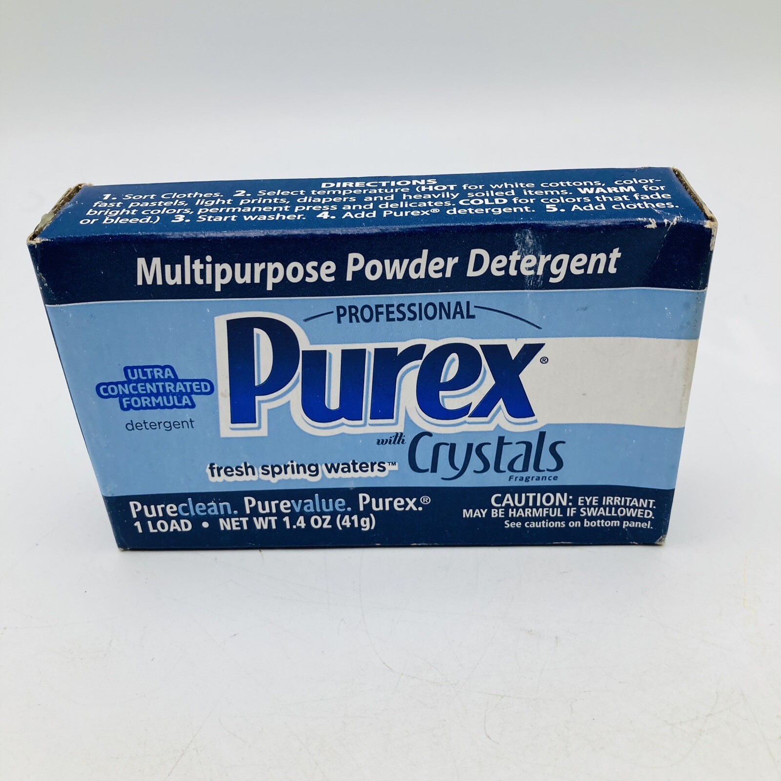 Purex Multipurpose Powder Detergent Fresh Spring Waters 1 Box 1 Load New 2012
