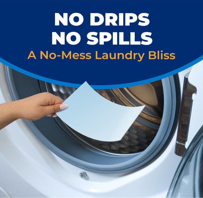 ARM & HAMMER Power Sheets Laundry Detergent, Fresh Breeze Scent, No Mess….