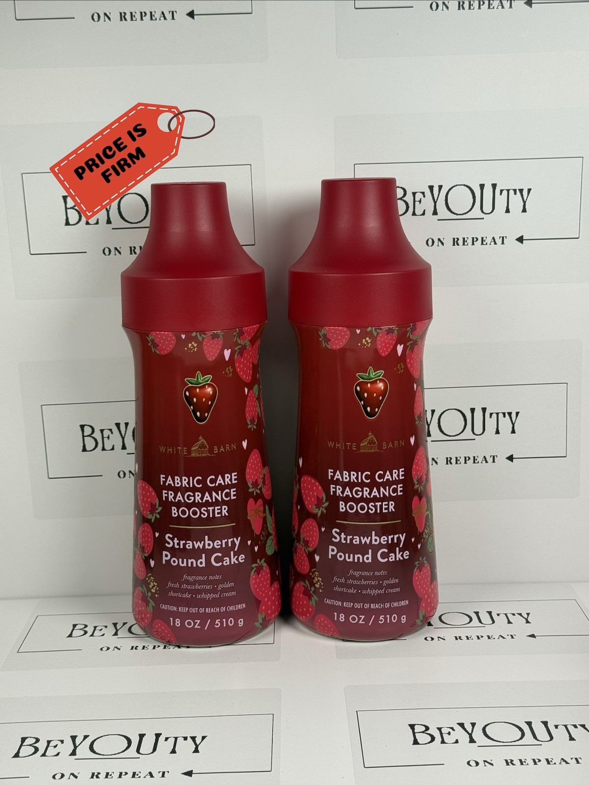Bath & Body Works Strawberry Pound Cake Laundry Fragrance Booster Set