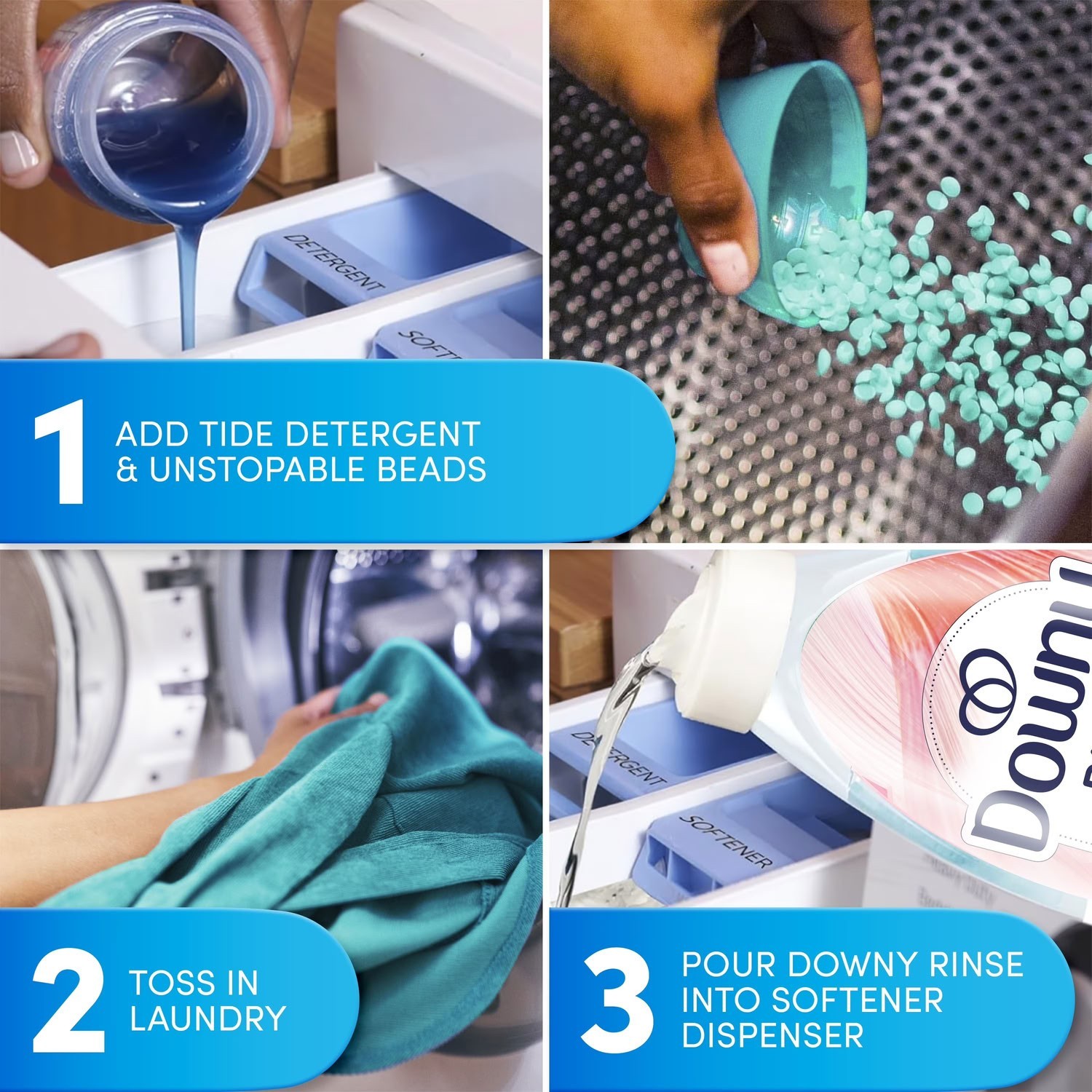 Downy Rinse Out Odor Laundry Rinse Spring Breeze Scent Tackles Odors 48oz