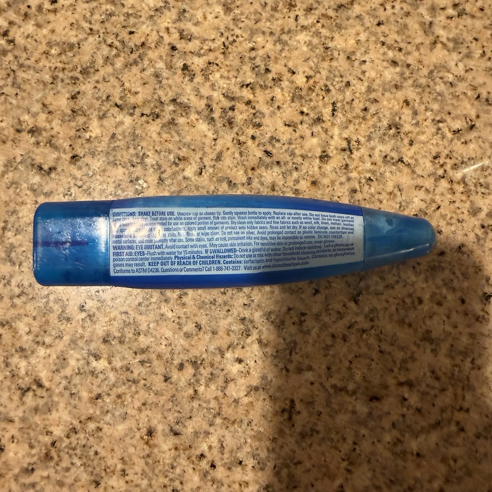 Clorox Bleach Gel Pen (2002) Fine Point & Broad Dual Tipped Nearly Full 2.1 Oz