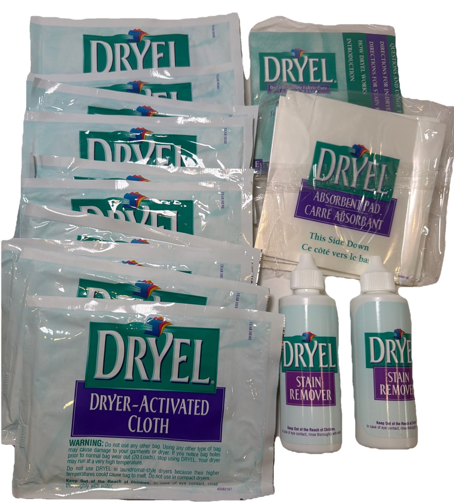 Dryel At-Home Dry Clean Only Fabric Care Starter Kit Vintage 1997 NO Bag