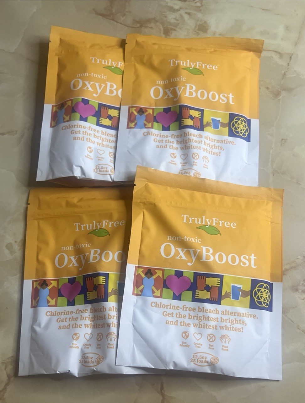 Truly Free Oxy Boost Chlorine Free Bleach Alternative Plant Based Eco Friendly