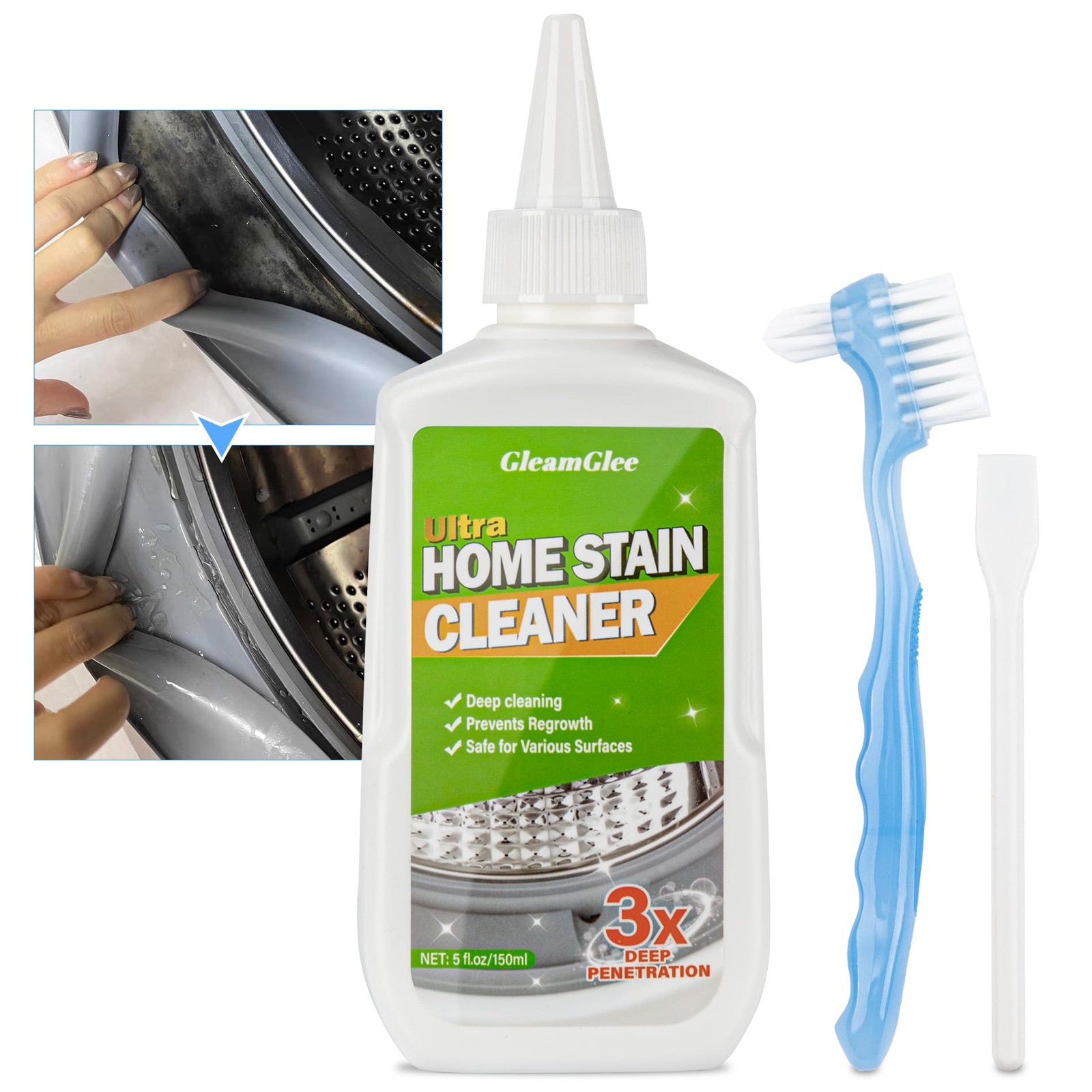 GleamGlee Home Remover Gel, Powerful Washing 5 Fl Oz (Pack of 1), 5 fl.oz
