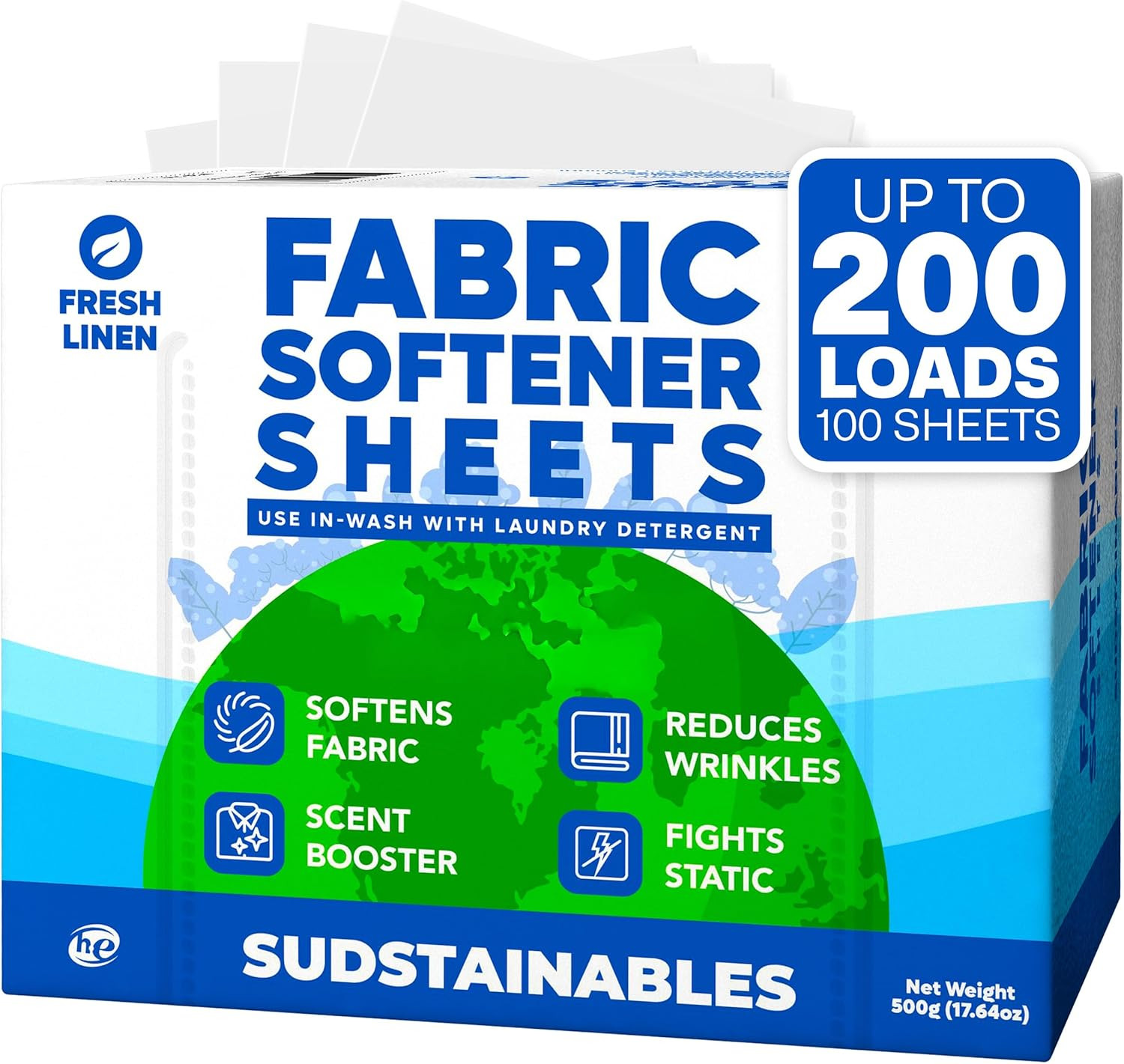 Fabric Softener Sheets for Washer – Laundry Softener Sheets for Washing Machines