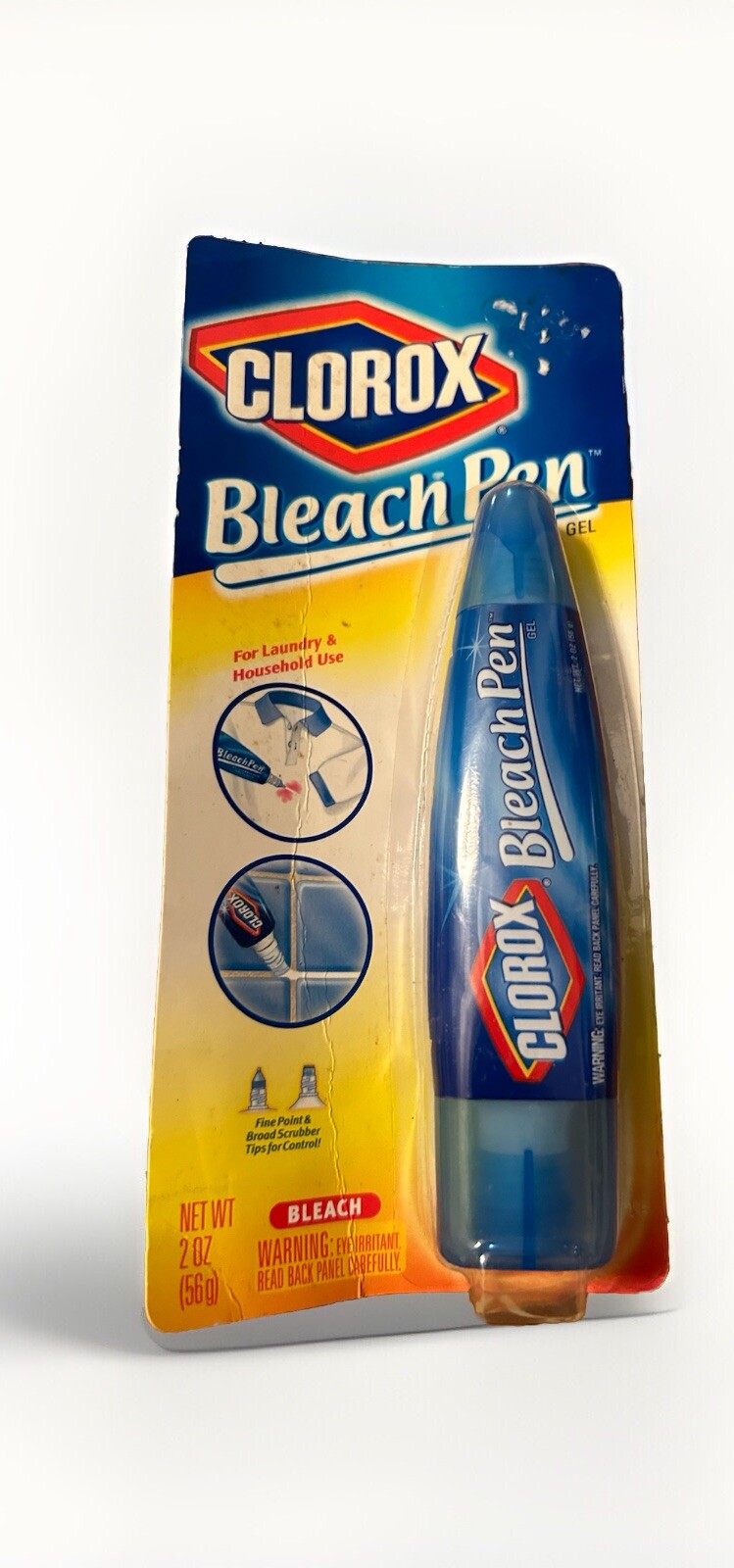 Clorox Bleach Pen Gel For Whites Dual Tipped 2 Oz 2002 Discontinued Unopened Box