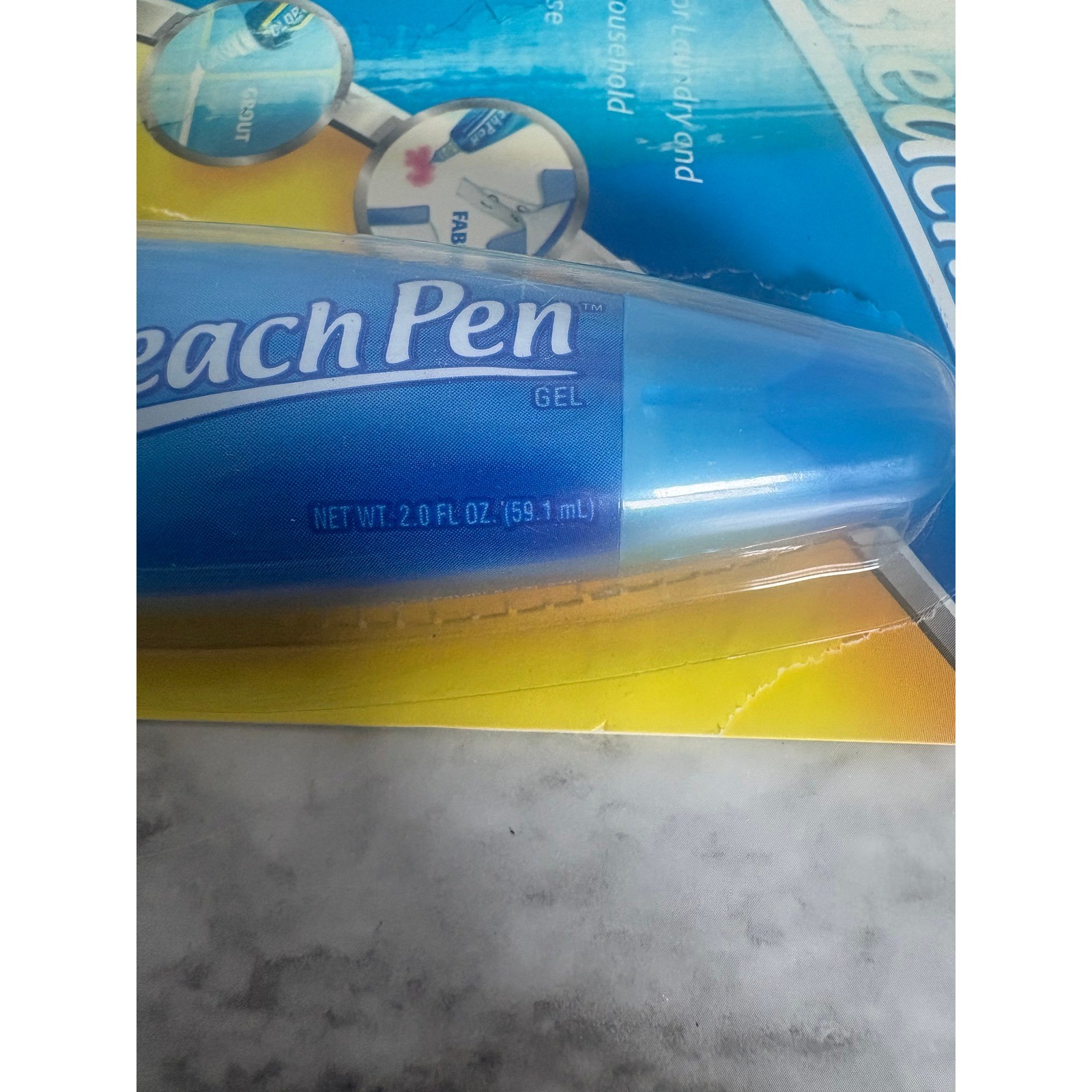 Clorox Bleach Pen Gel Dual-Tipped Stain Remover For Laundry and Household 2oz