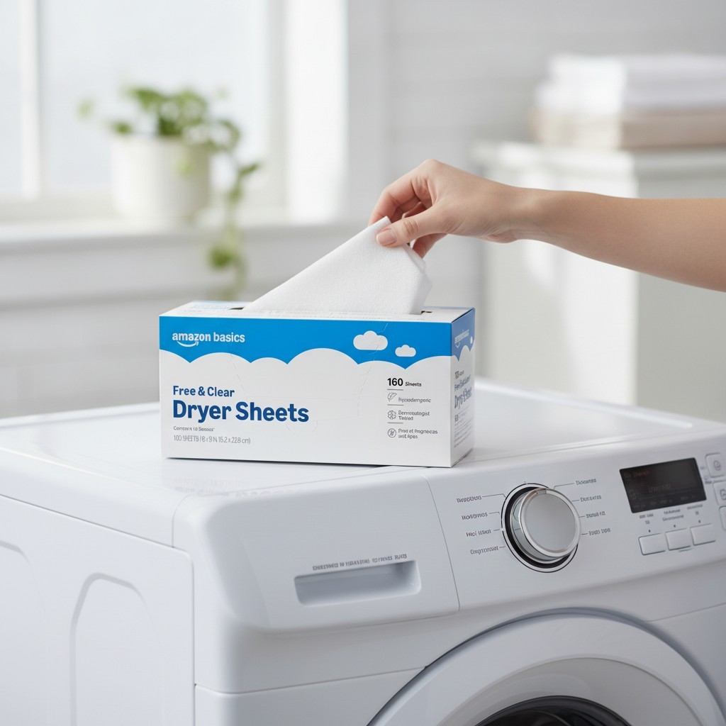 160 Hypoallergenic Dryer Sheets – Controls Static and Wrinkles, Unscented Care