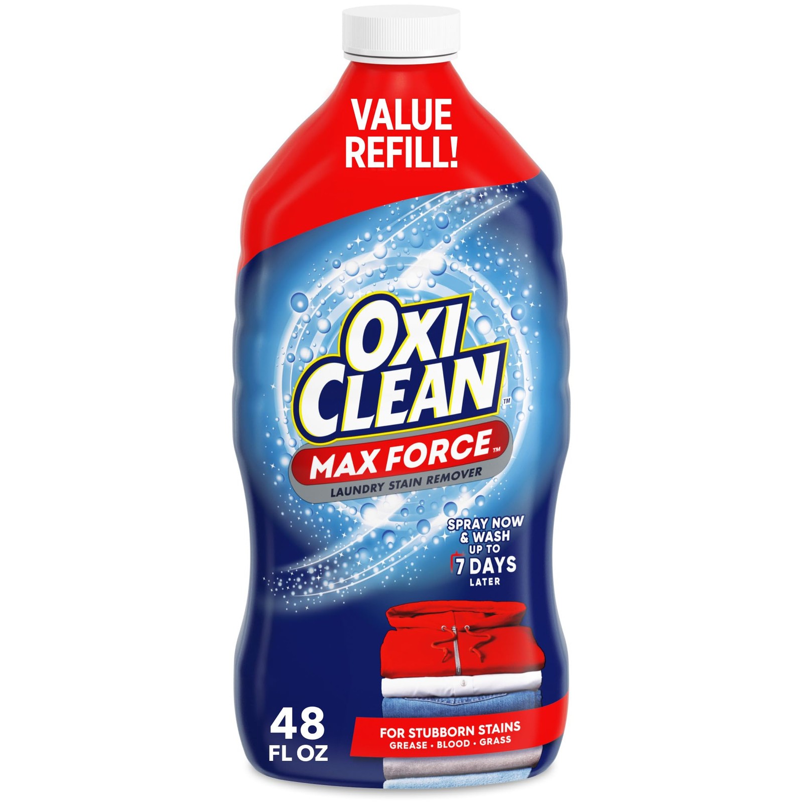OxiClean Max Force Laundry Stain Remover Spray 48 Fl Oz (Pack of 1), No Color