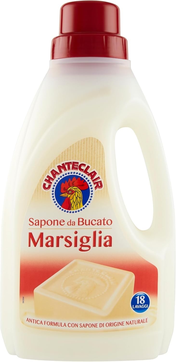 Floral Scented Liquid Laundry Detergent, 1000ml, 18 Washes, Marsiglia