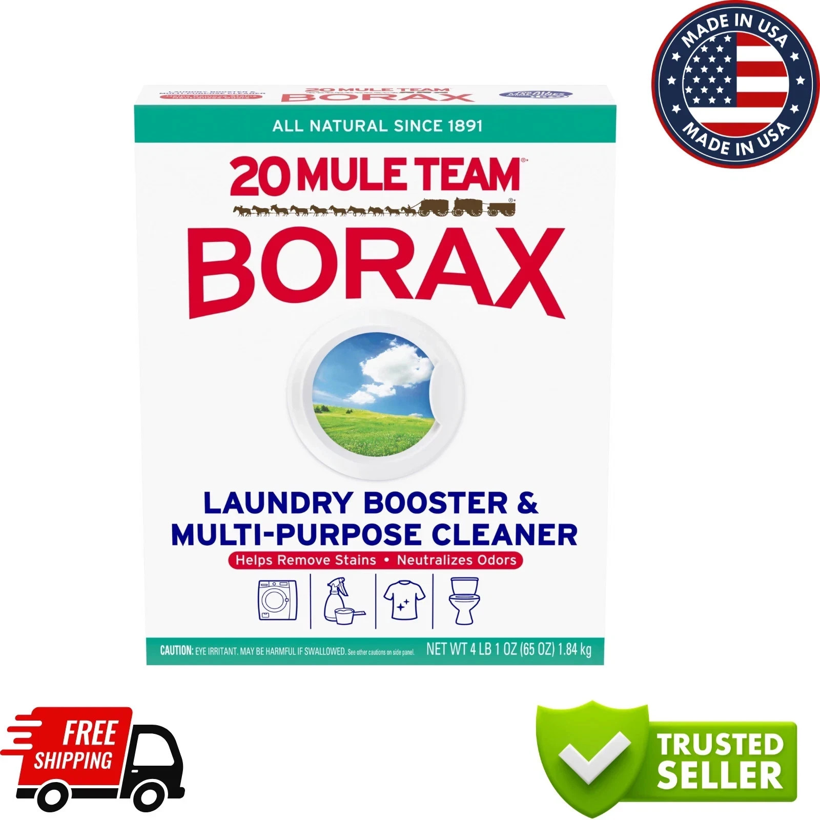 20 Mule Team Detergent Booster – 65oz