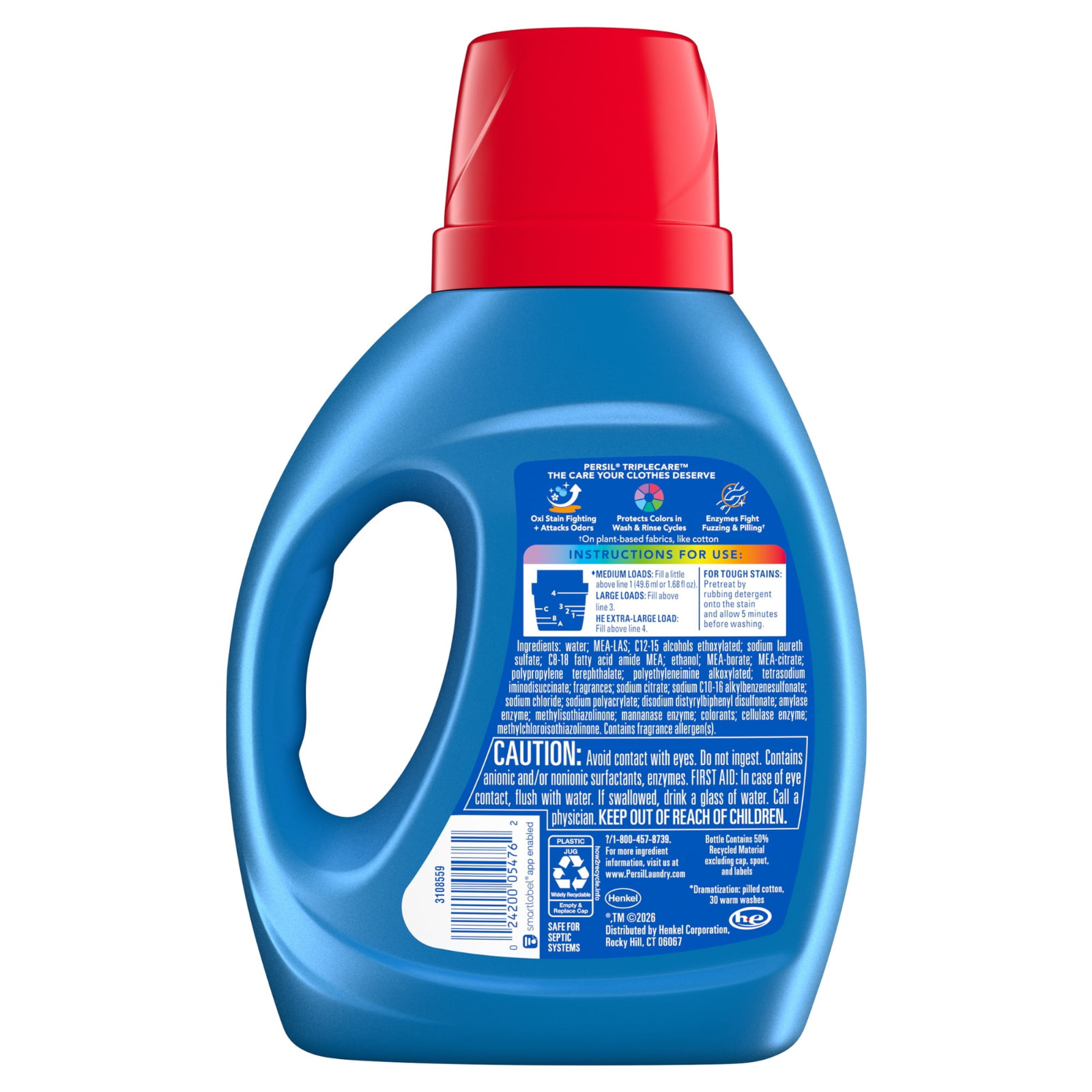 (6 Pack) Persil Advanced Clean Oxi+Odor Fighter 34 oz 20 Loads (FREESHIP)