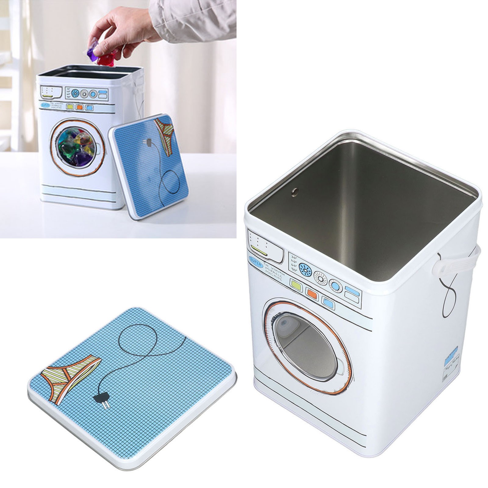 Functional Storage Box For Detergent And More In Iron Material Easy To Use