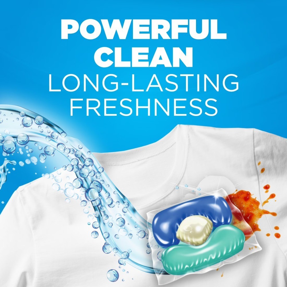 5-in-1 Laundry Detergent Power Paks for Powerful Cleaning with Fresh Clean Burst
