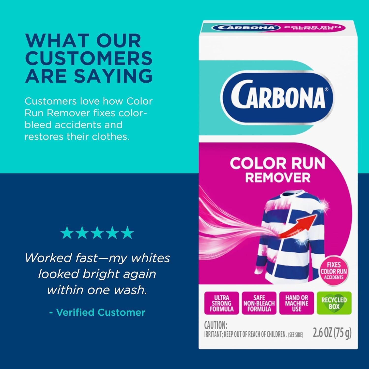 Unscented Color Run Remover | Bleach-Free, Effective Dye Remover | 5.2 Oz Total